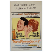 Man's Favorite Sport - Original 1964 Window Card